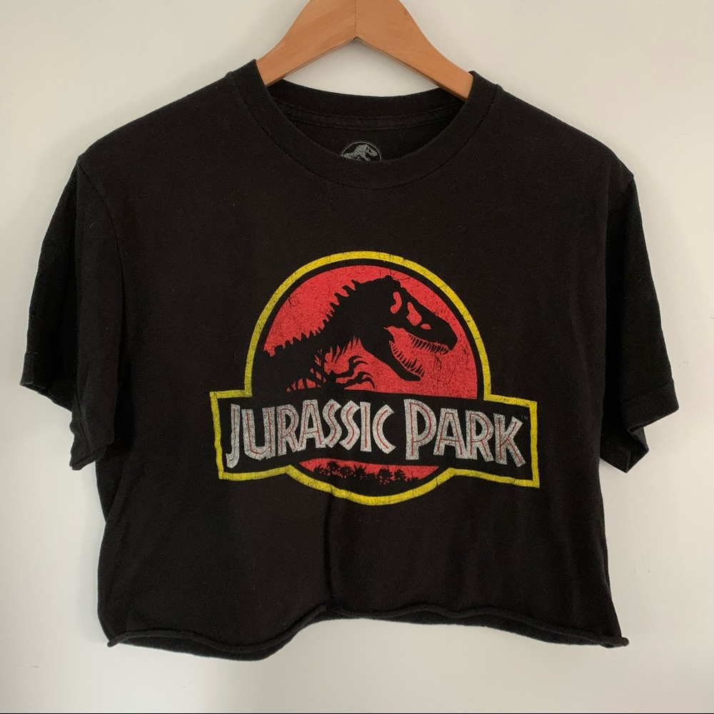 Jurassic park crop tee
